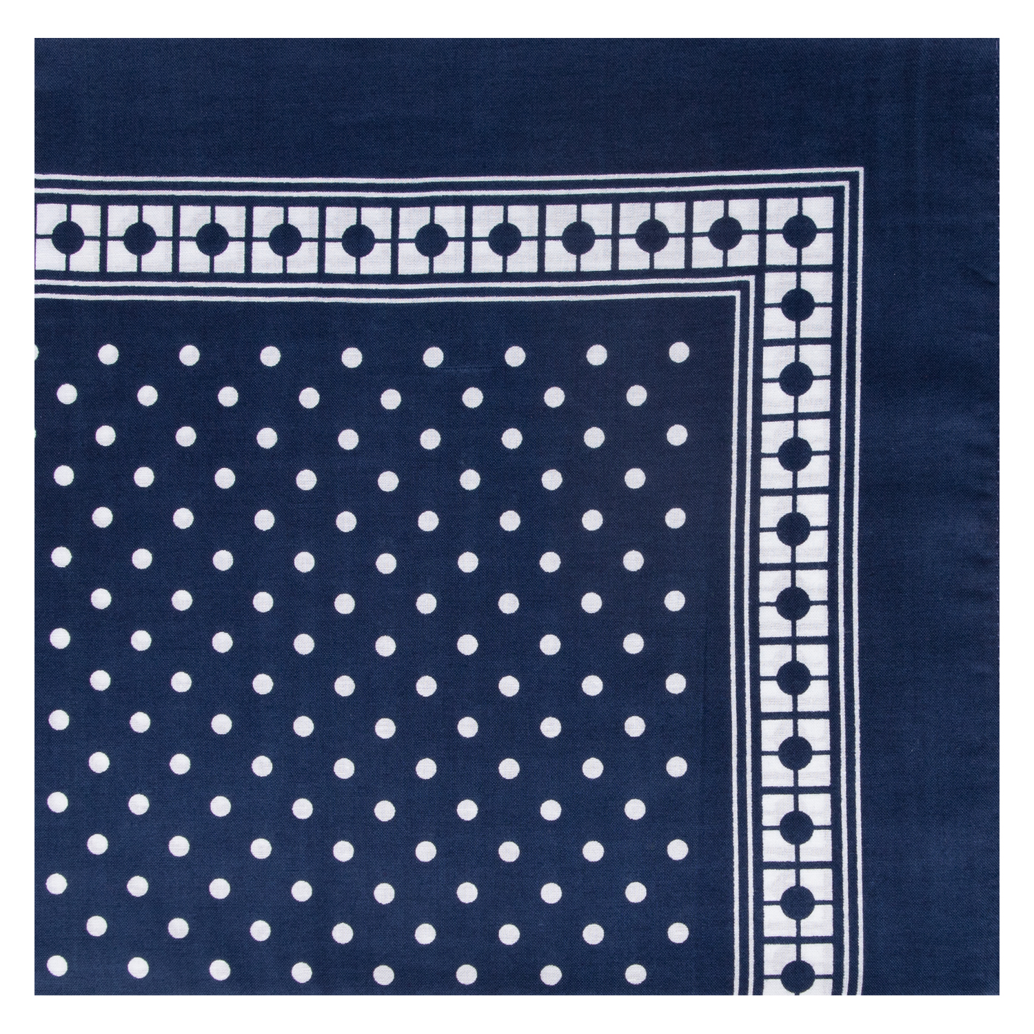 Nickytuch mit Punkten - Farbe marine