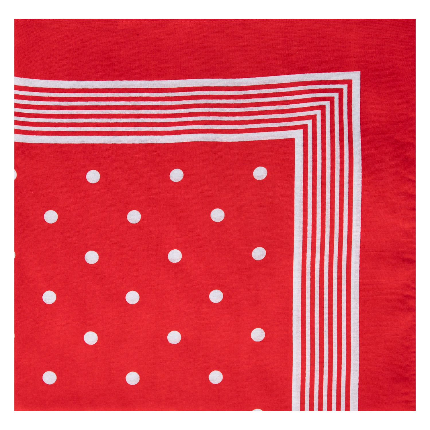 Nickytuch mit großen Tupfen - Farbe rot