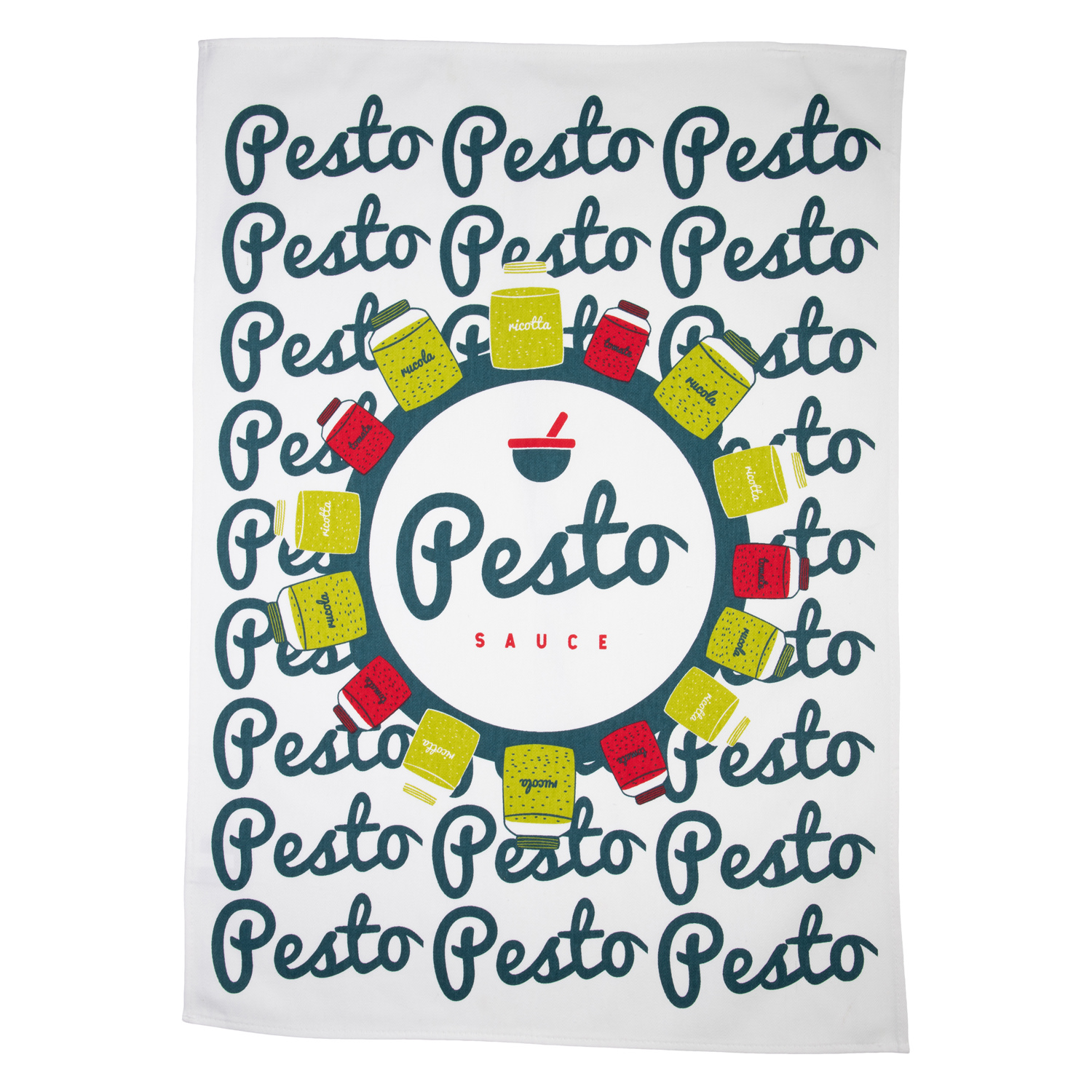 Geschirrtuch bedruckt - Pesto