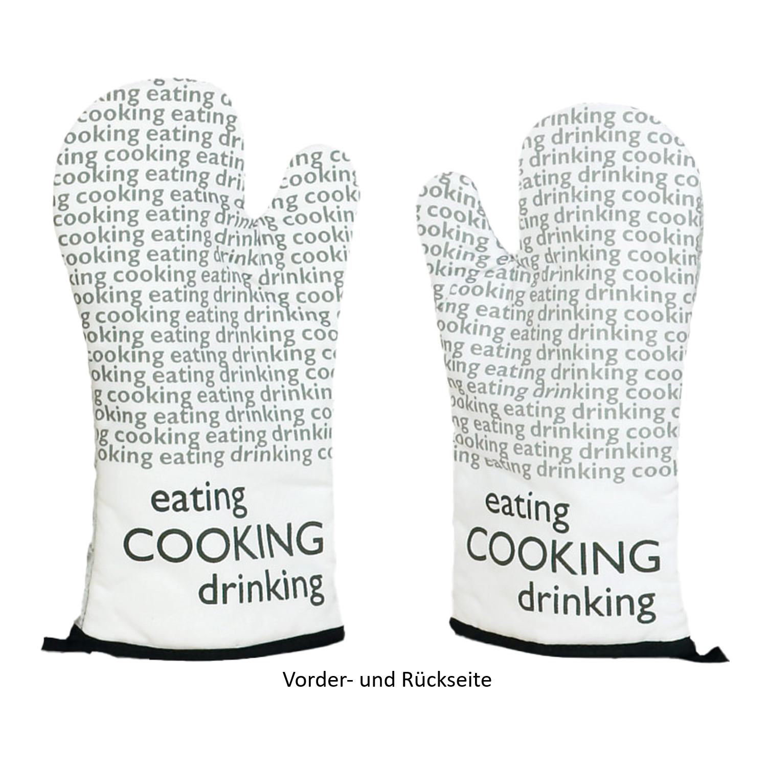 Ofenhandschuh (PSA) - Newspaper schwarz