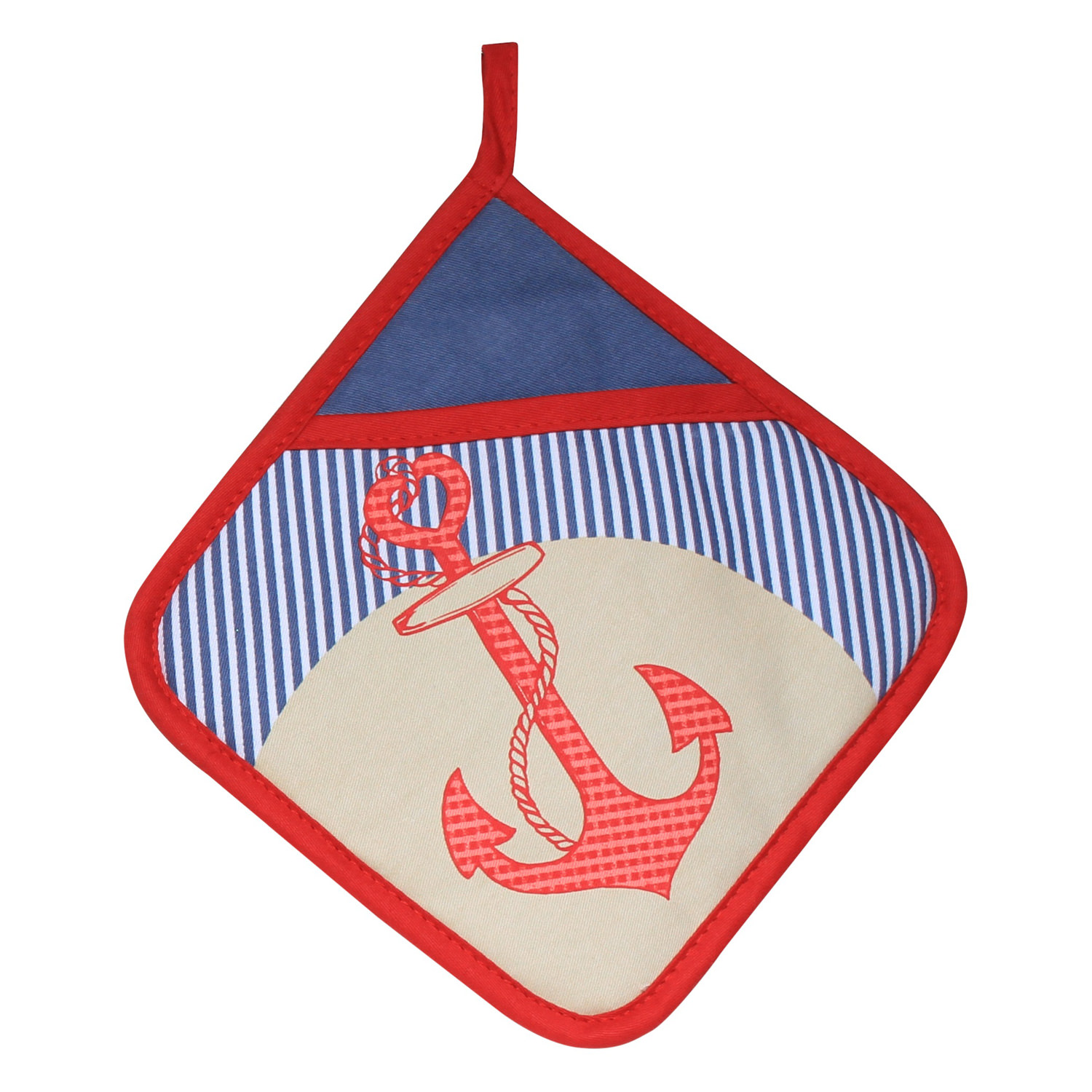 Topflappen mit Eingriff - Nautica (Küchengreifhilfe)