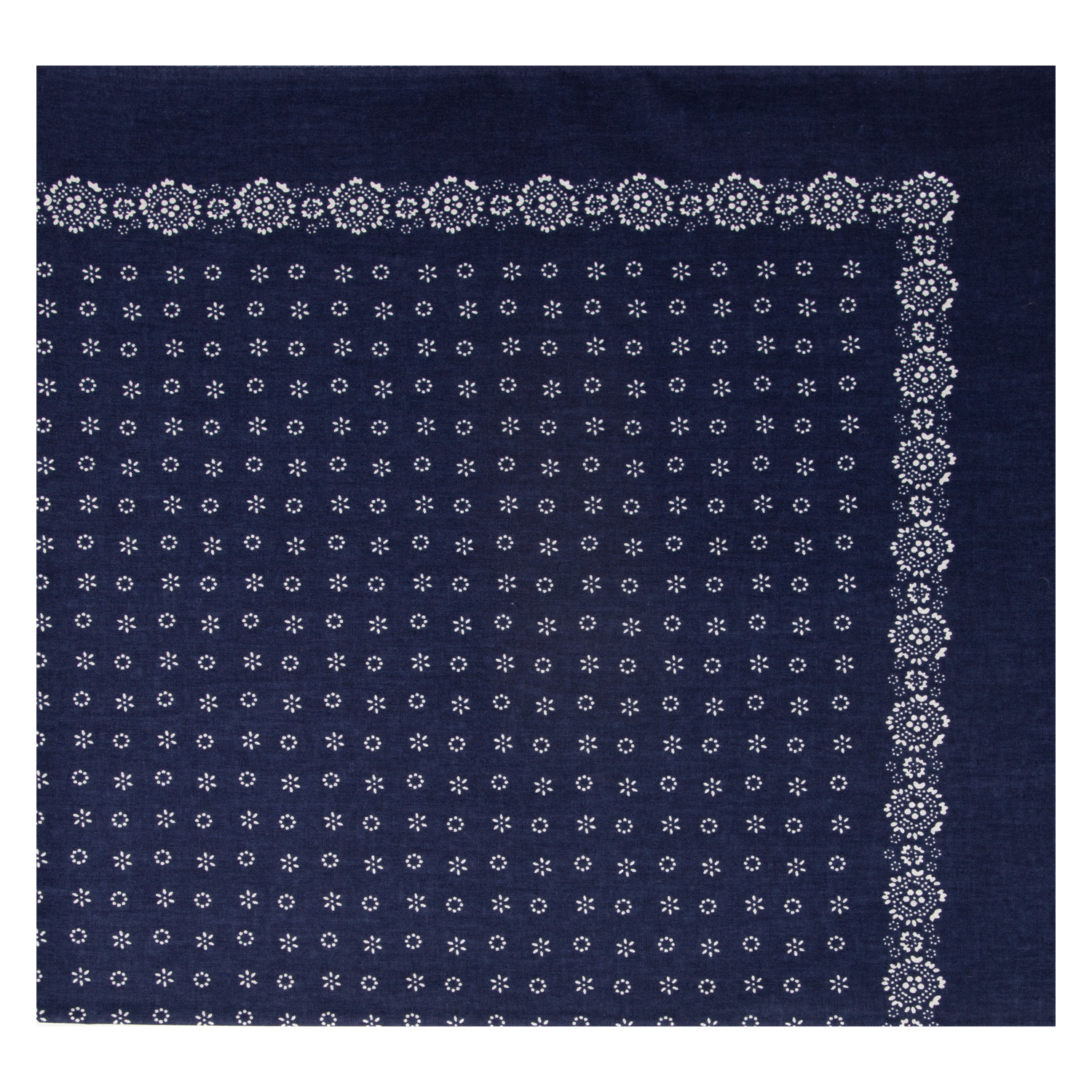 Kopftuch mit Blumenmotiv - Farbe marine