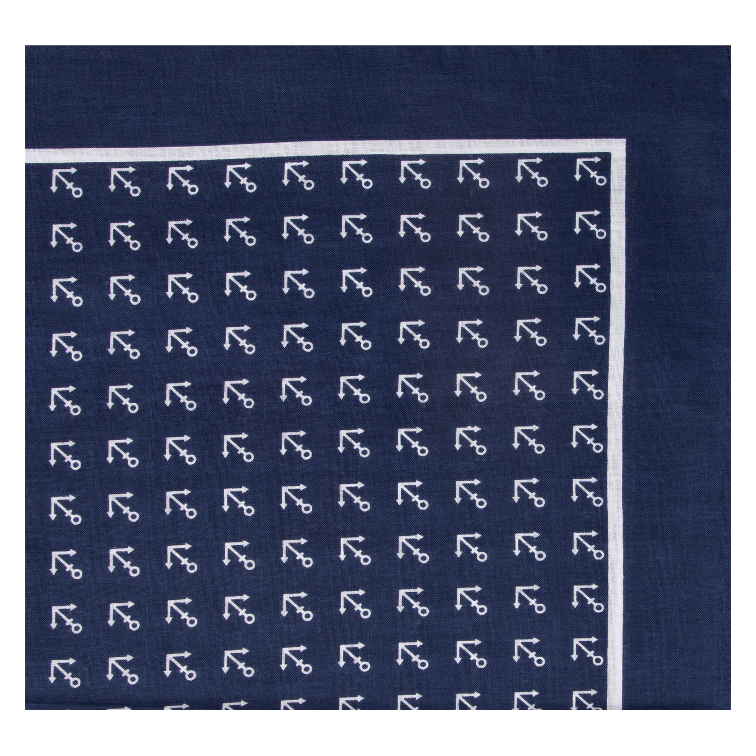 Nickytuch mit Anker - Farbe marine