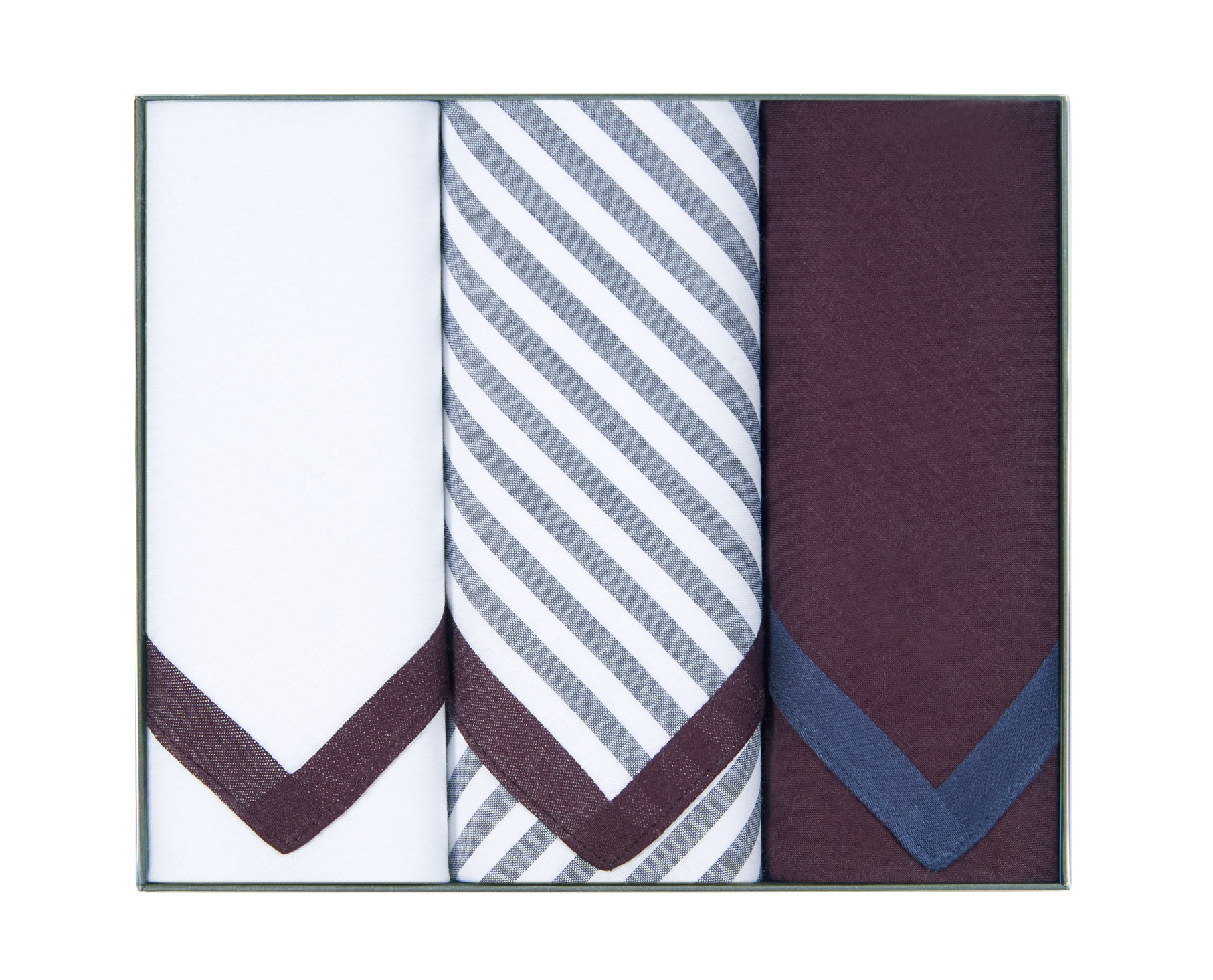 3er Packung Stofftaschentücher für Herren