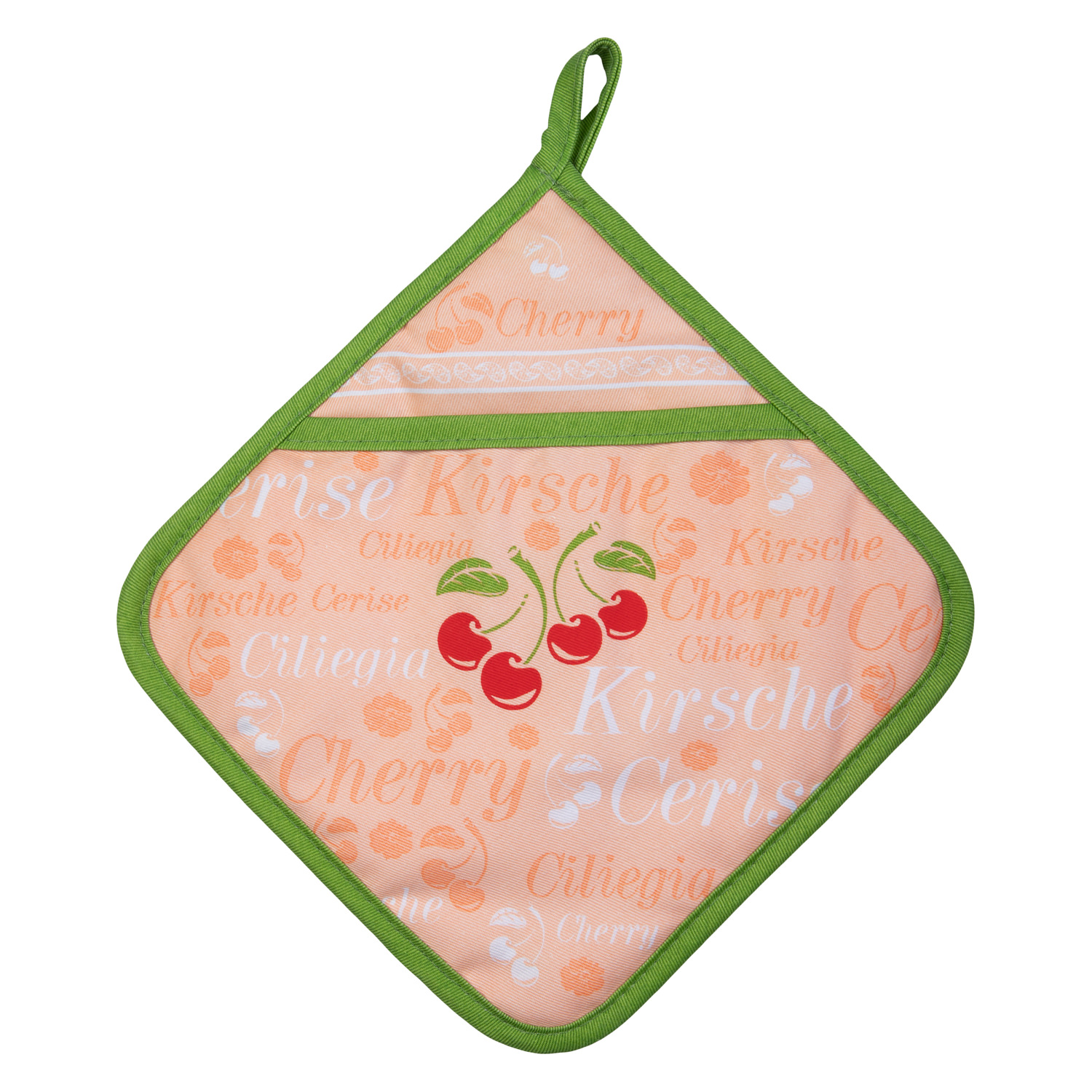 Topflappen mit Eingriff - Amarena (Küchengreifhilfe) 