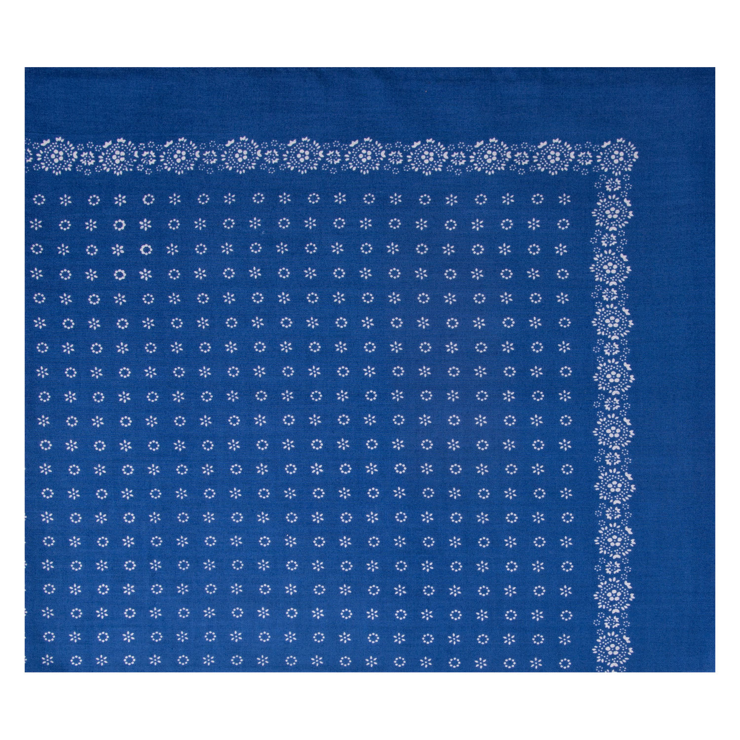 Kopftuch mit Blumenmotiv - Farbe jeans