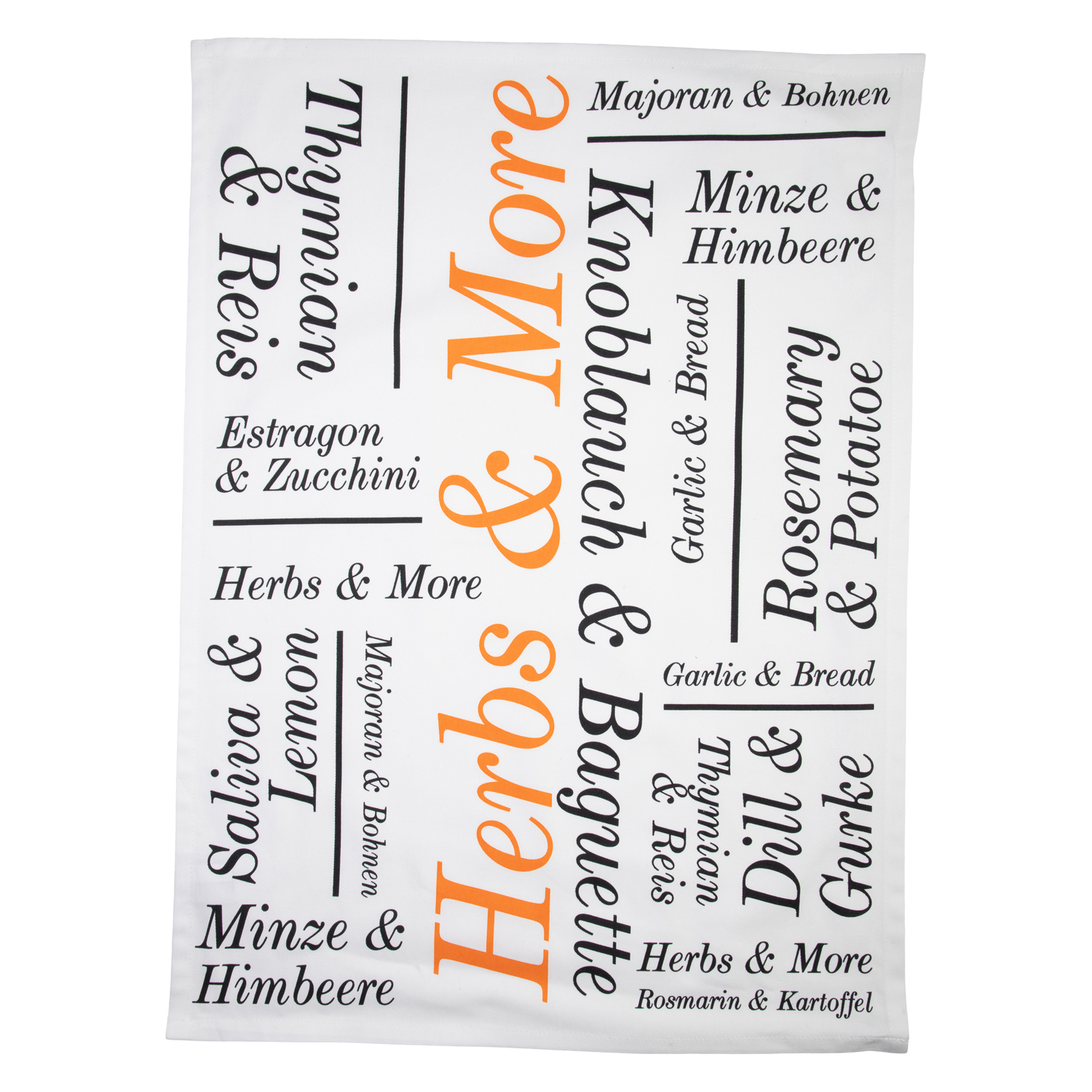 Geschirrtuch bedruckt - Modern Herbs