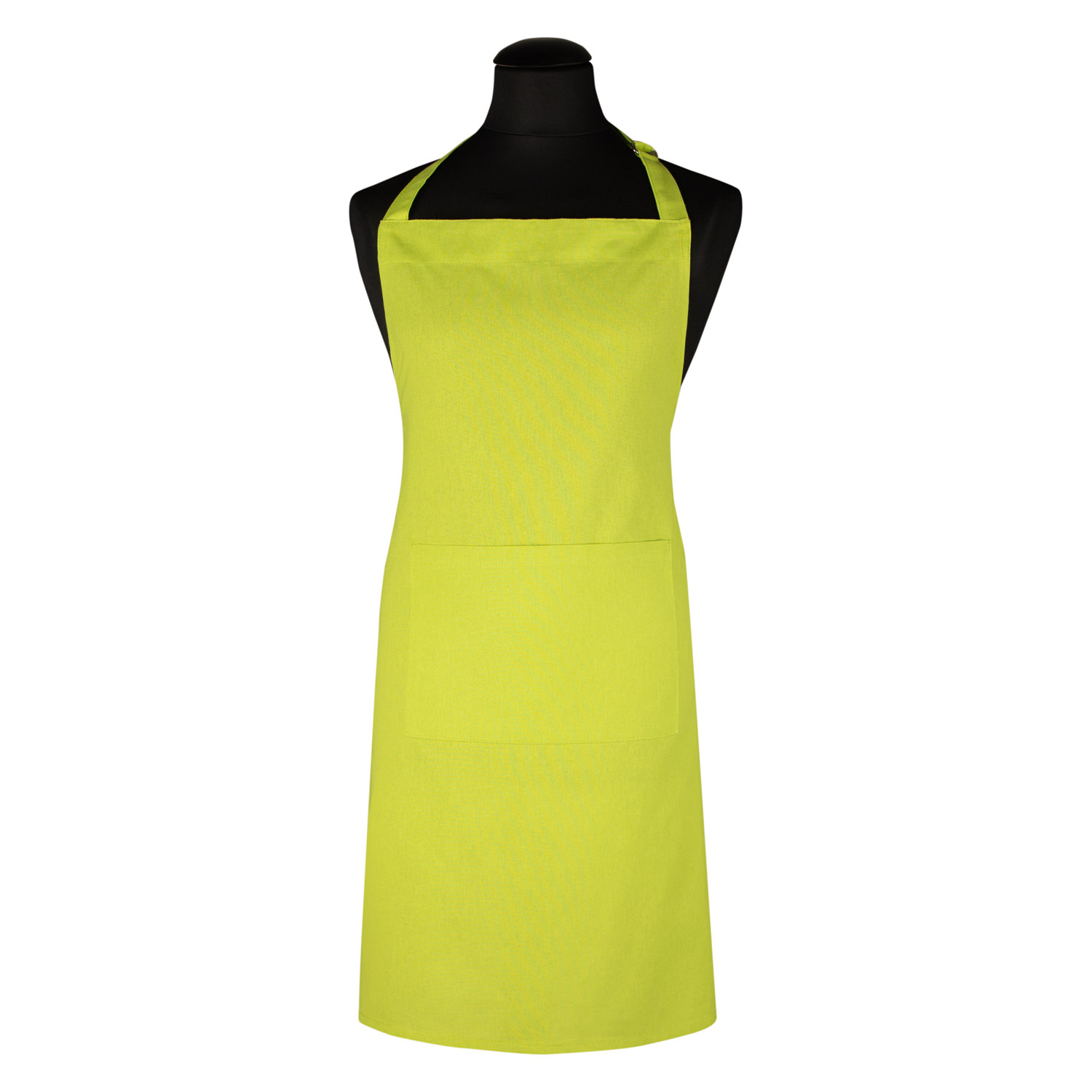 Kochschürze uni mit Tasche - Farbe anis