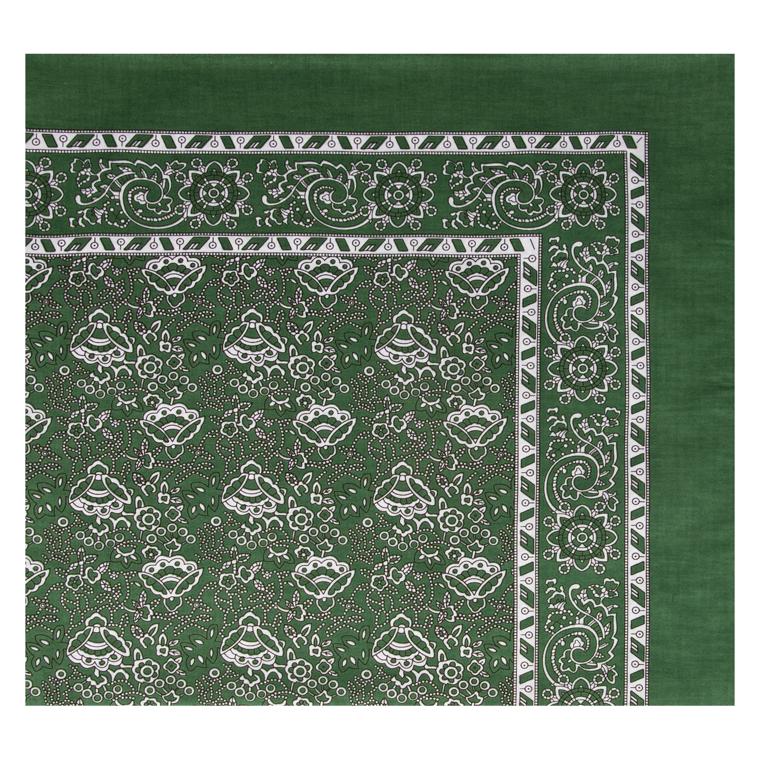 Kopftuch mit Muschelmuster - Farbe grün