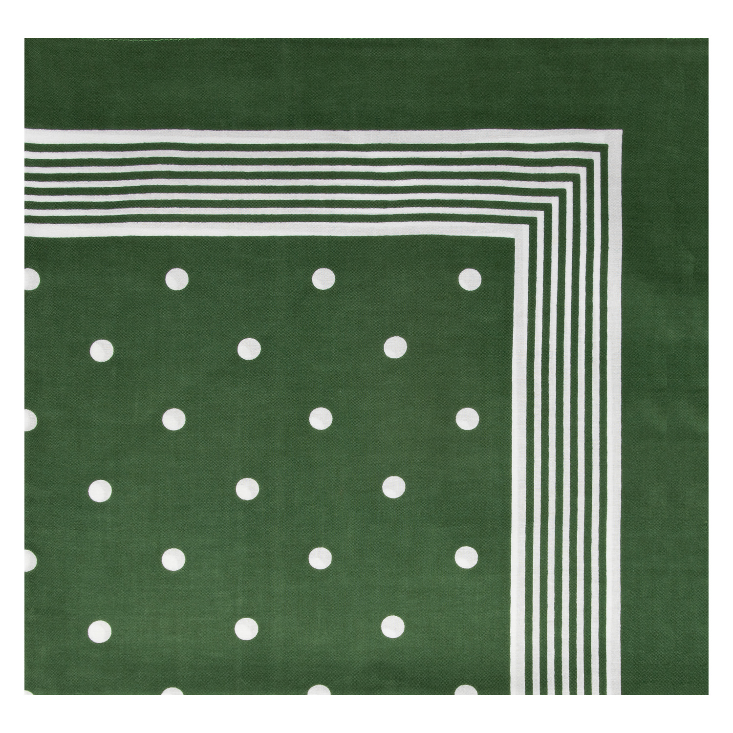 Kopftuch mit großen Tupfen - Farbe grün