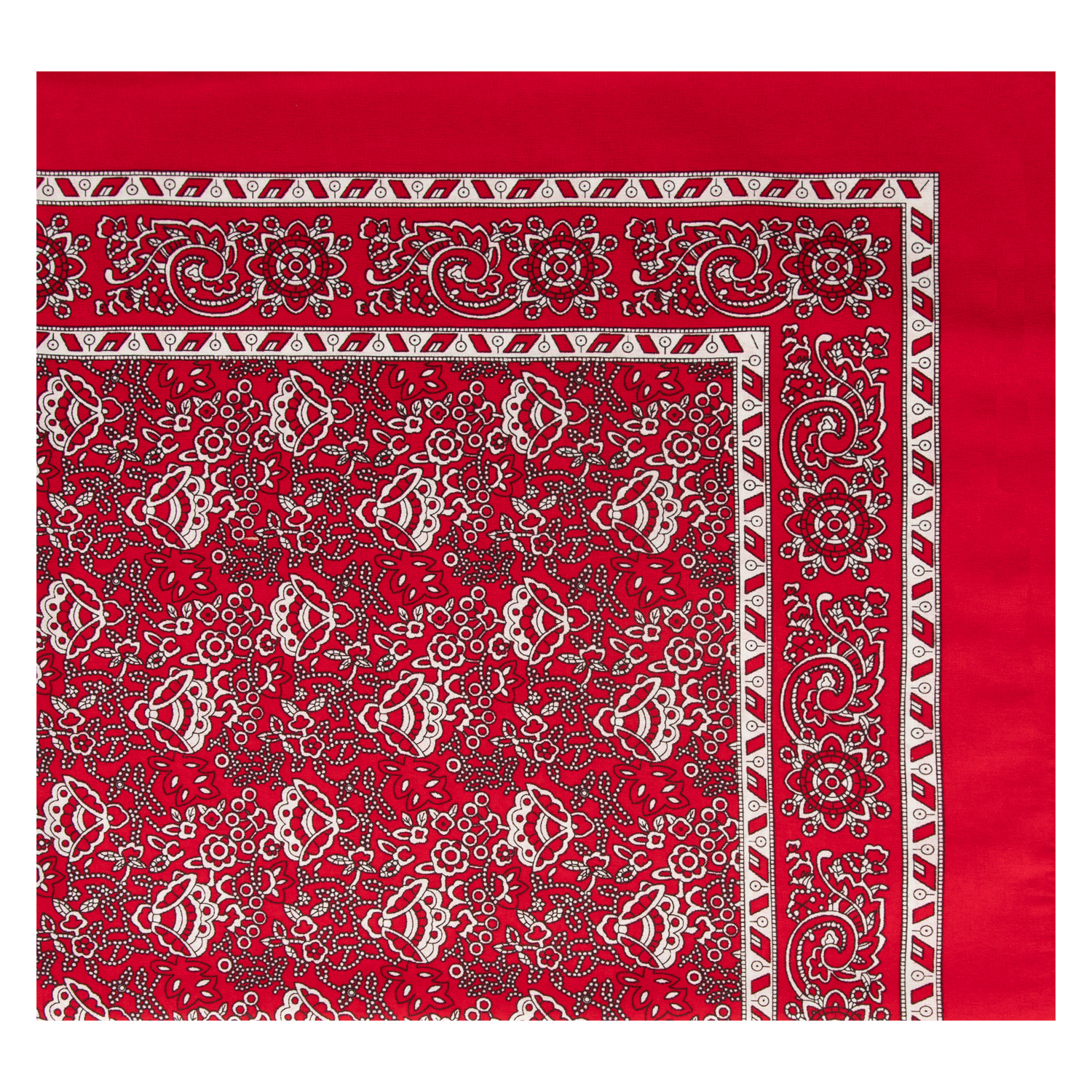 Kopftuch mit Muschelmuster - Farbe rot