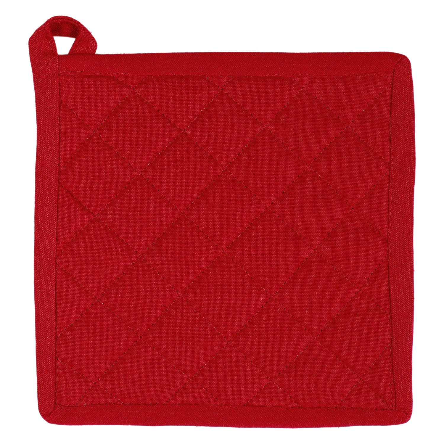 Topflappen uni - Farbe rot (Küchengreifhilfe)