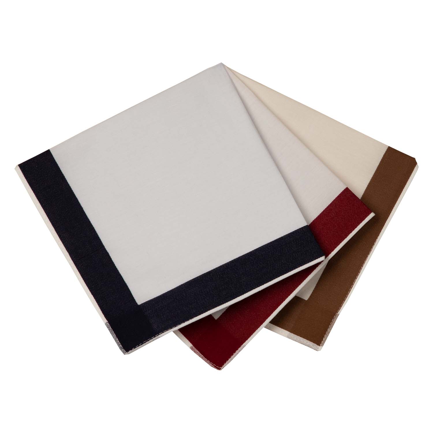 6 Stofftaschentücher für Herren - farbig