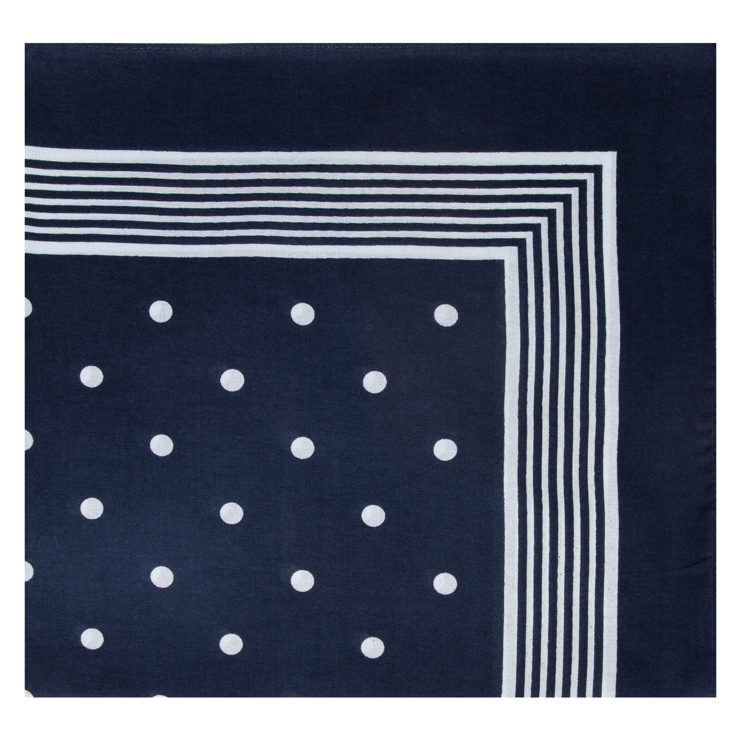 Nickytuch mit großen Tupfen - Farbe blau