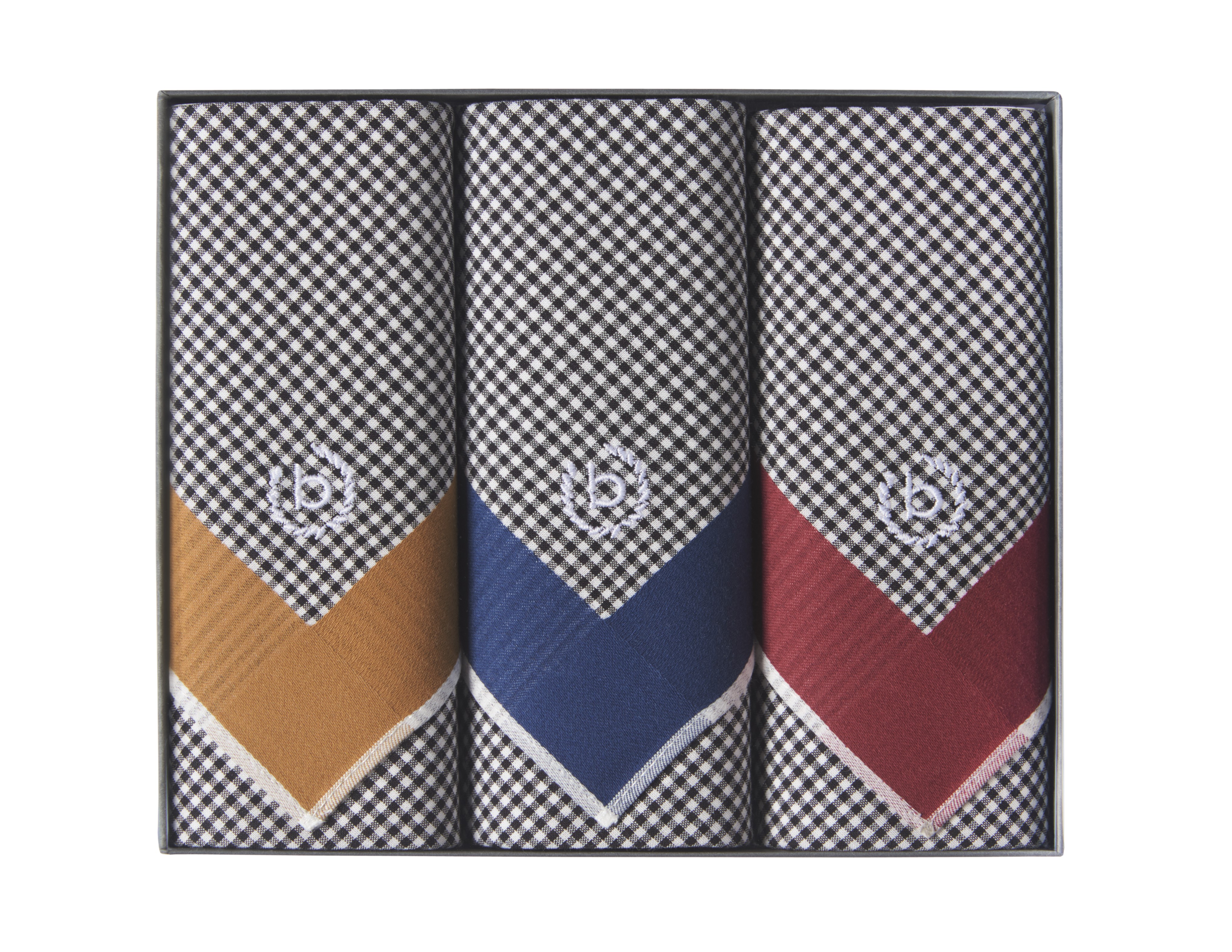 3er Packung bugatti Stofftaschentücher für Herren