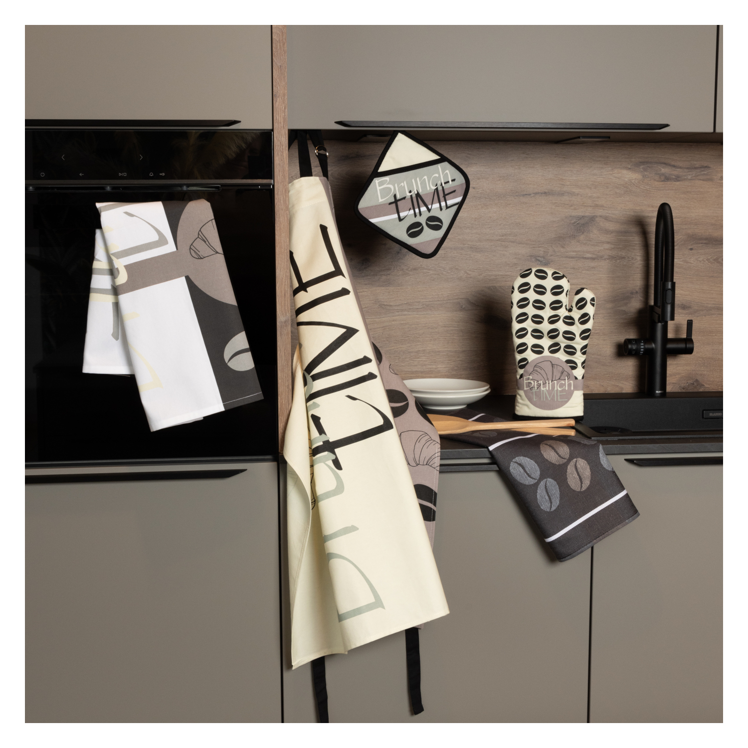Geschirrtuch bedruckt - Brunch Time