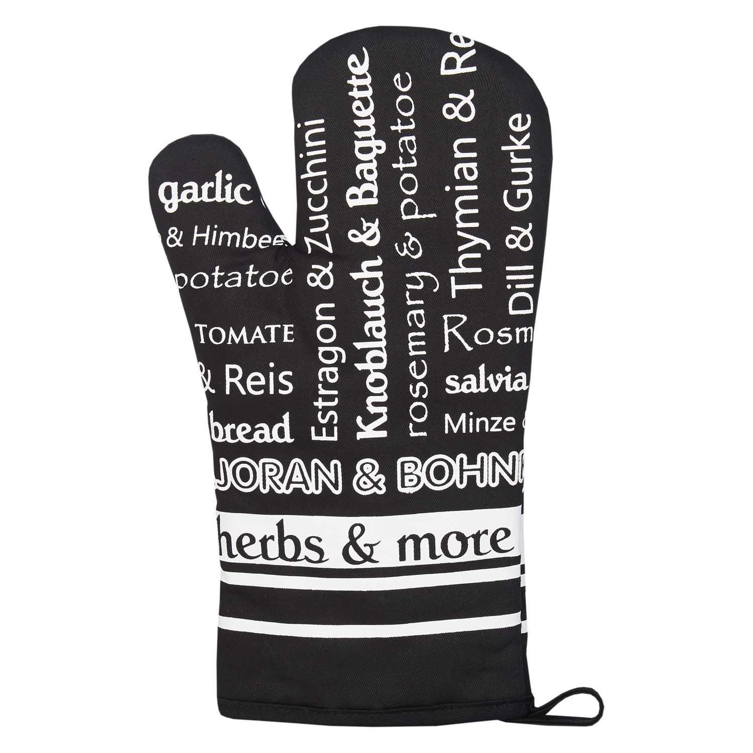Ofenhandschuh schwarz (PSA) - Herbs & More