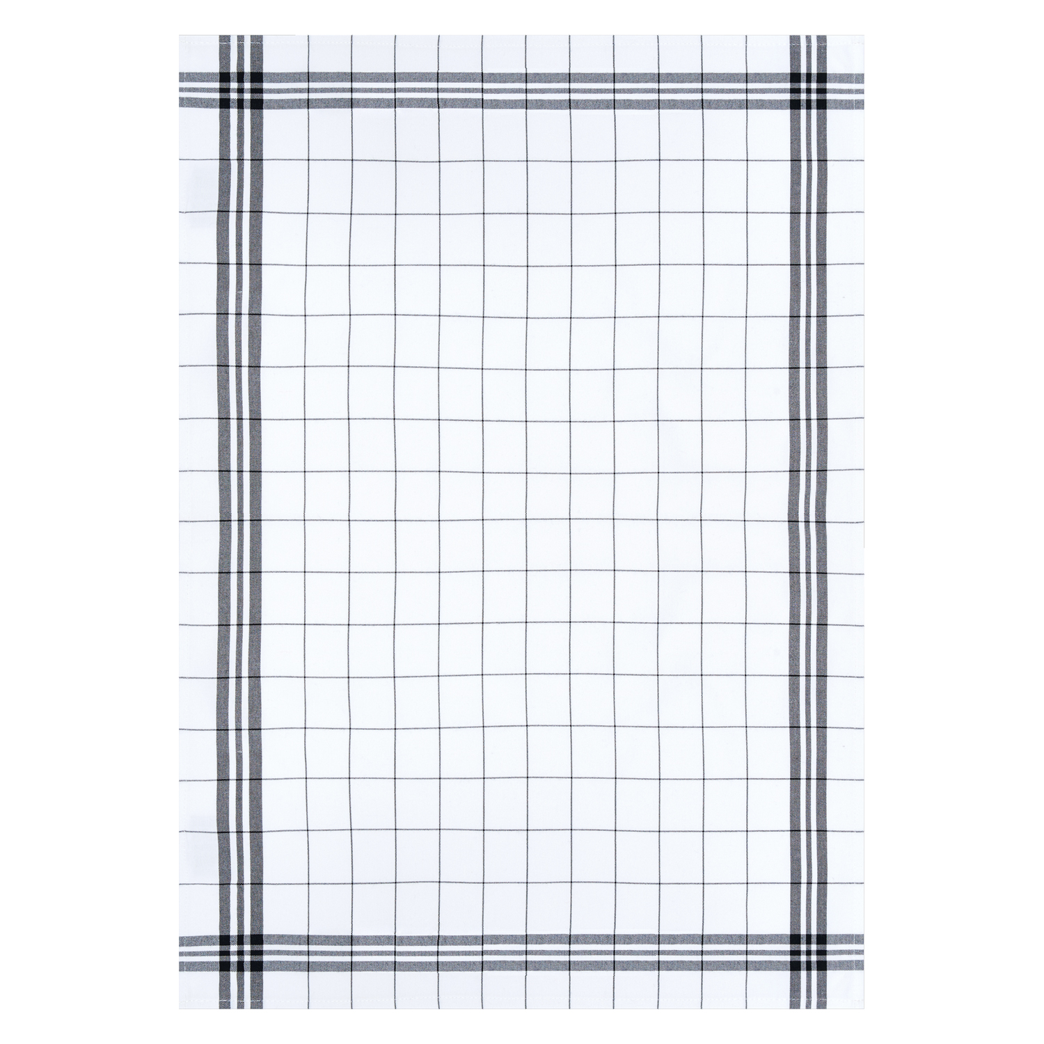 Geschirrtuch Bambus kariert - Farbe schwarz