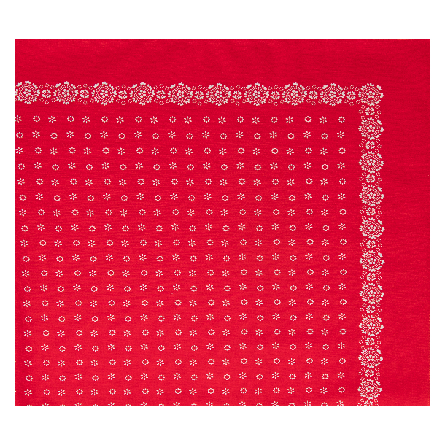 Kopftuch mit Blumenmotiv - Farbe rot