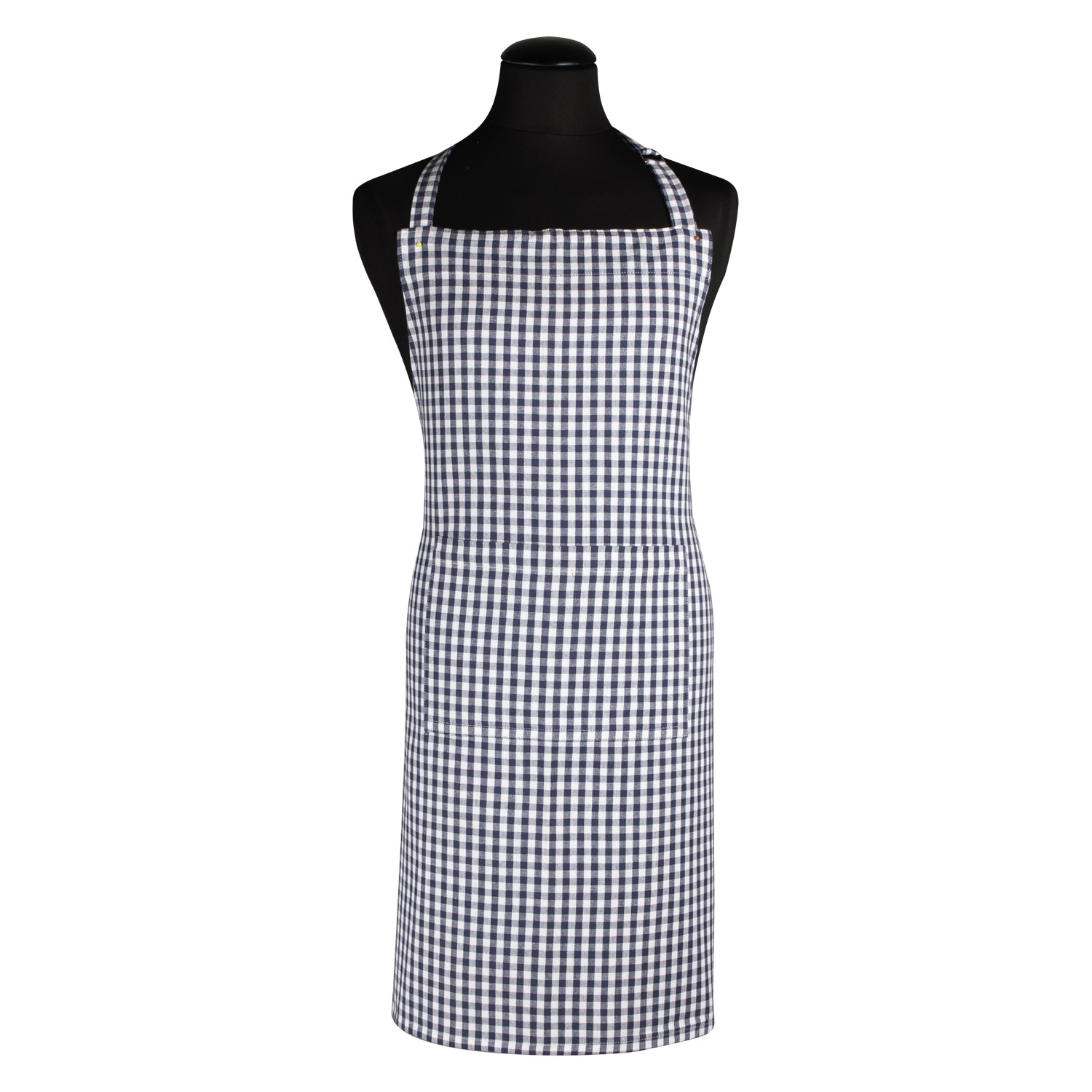 Kochschürze vichy mit Tasche - Farbe marine