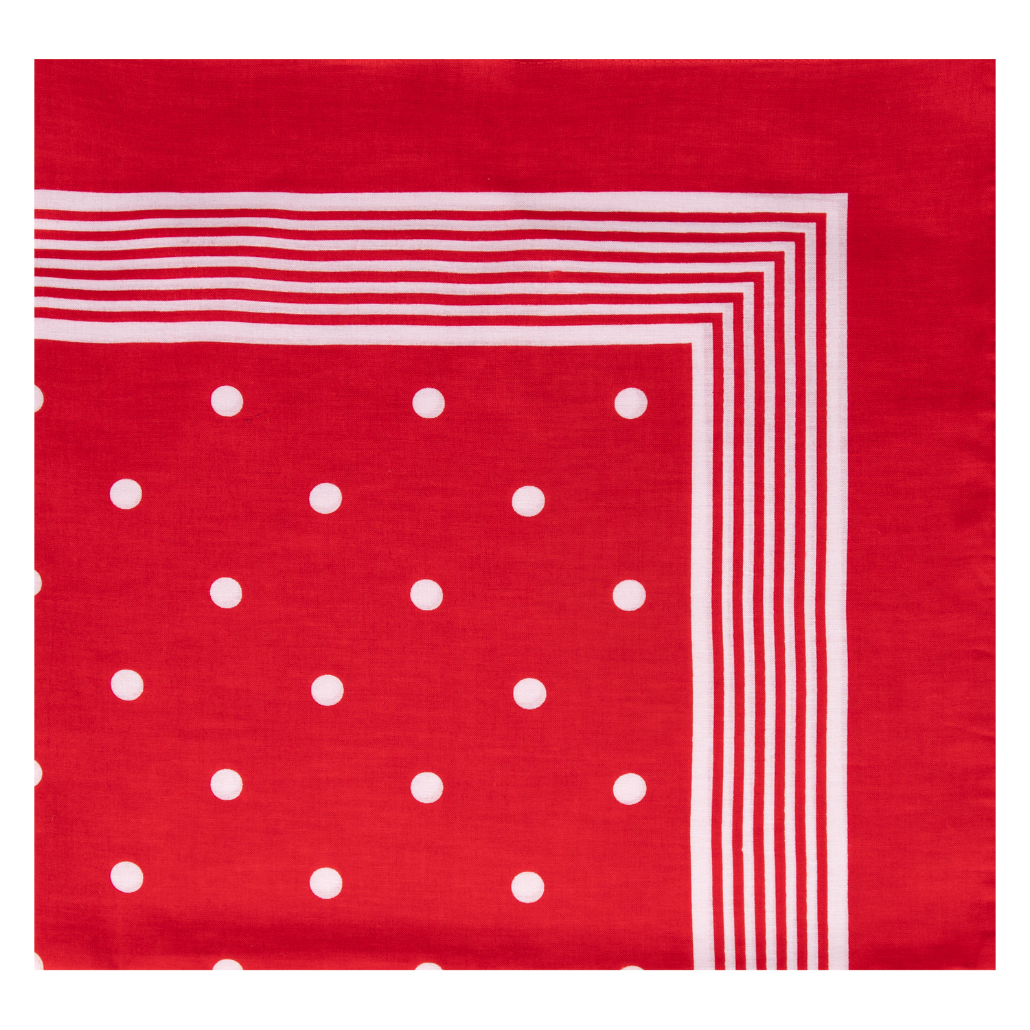 Kopftuch mit großen Tupfen - Farbe rot