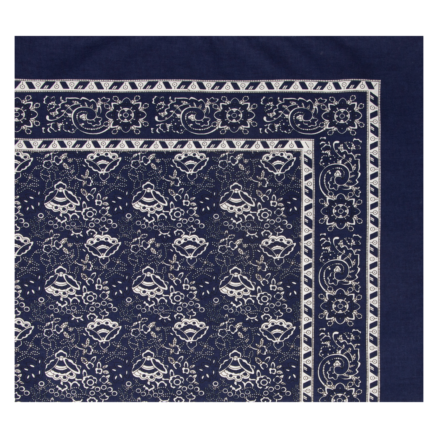 Kopftuch mit Muschelmuster - Farbe marine