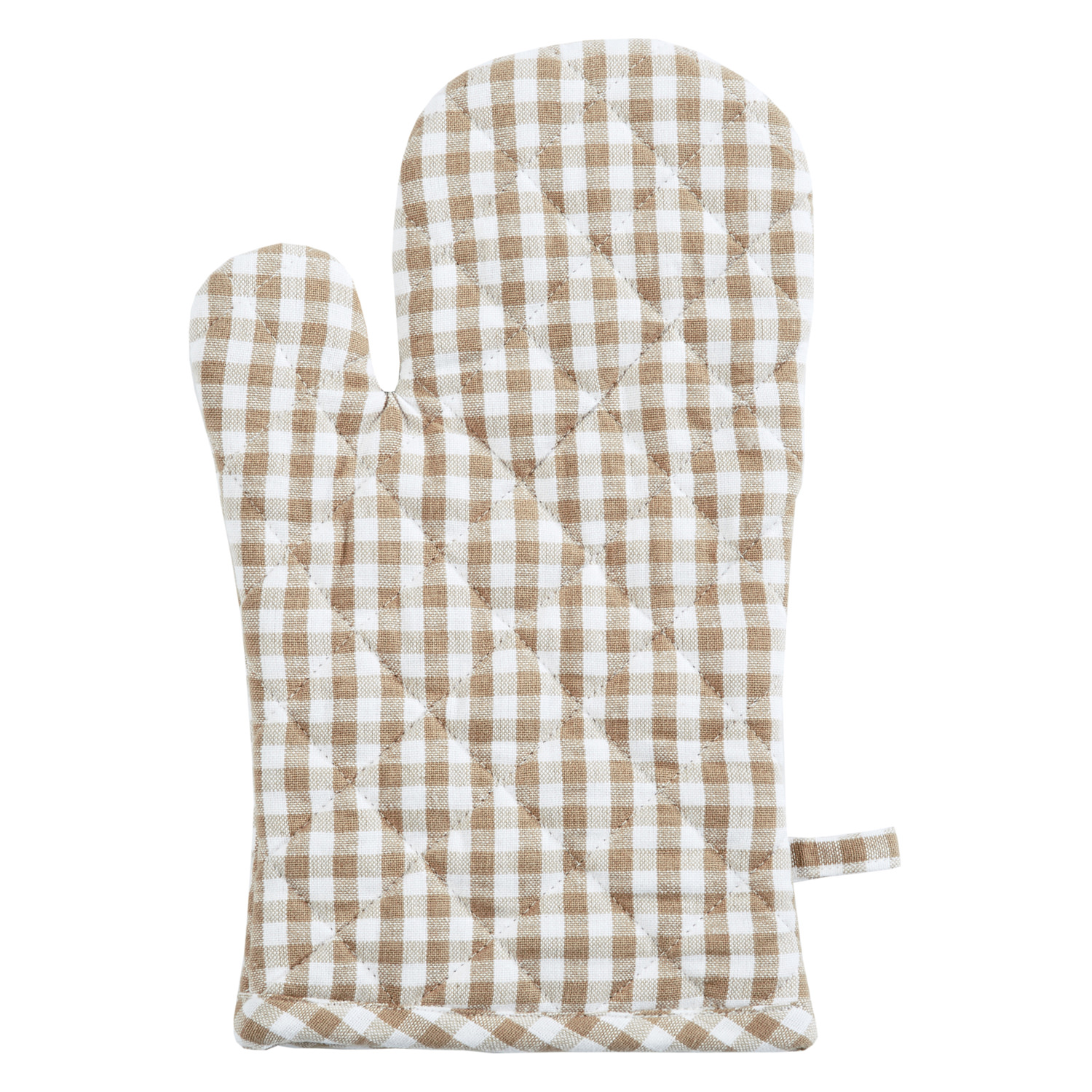 Ofenhandschuh (PSA) vichy - Farbe taupe