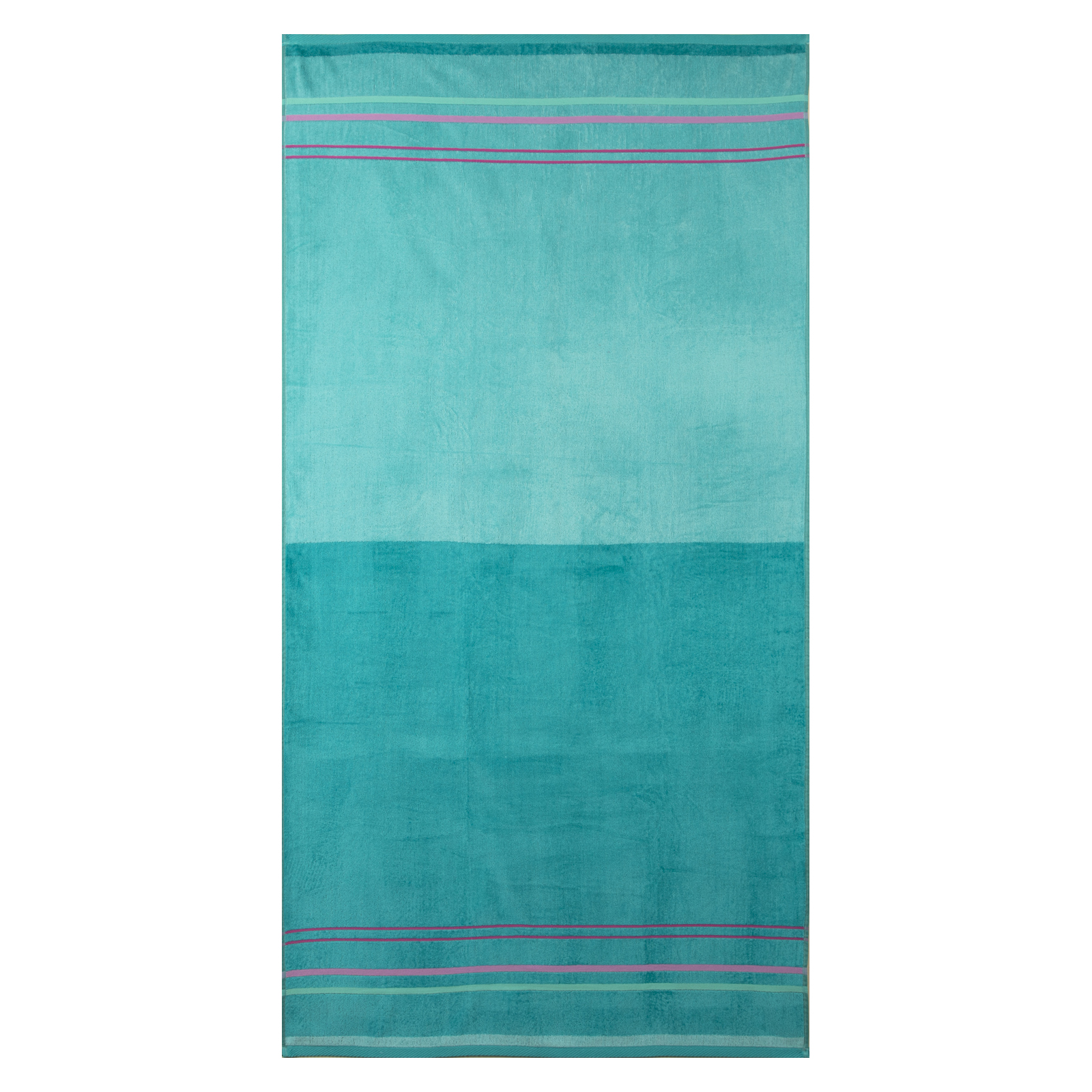Strandtuch Design Türkis mit Streifen