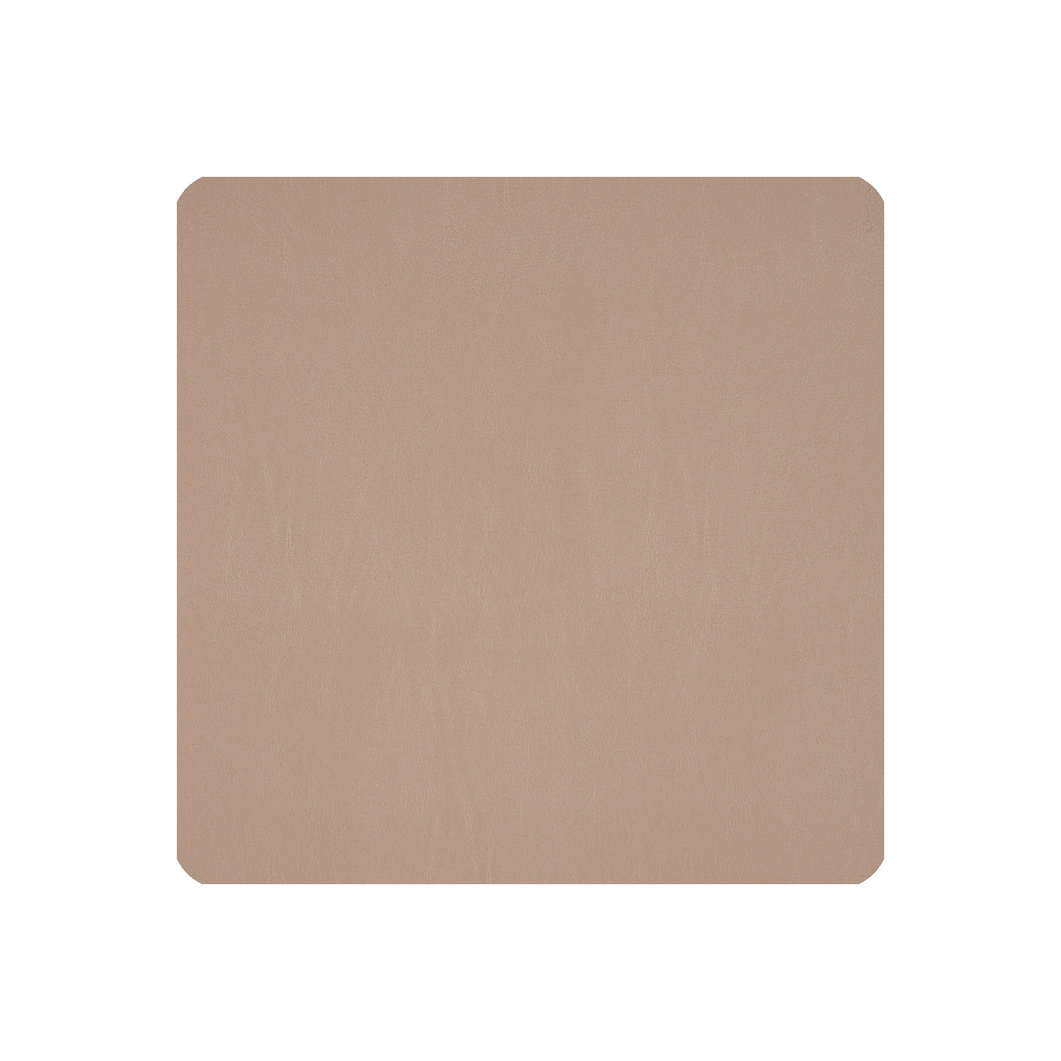 Glasuntersetzer 6er Pack Kaja eckig - Farbe taupe