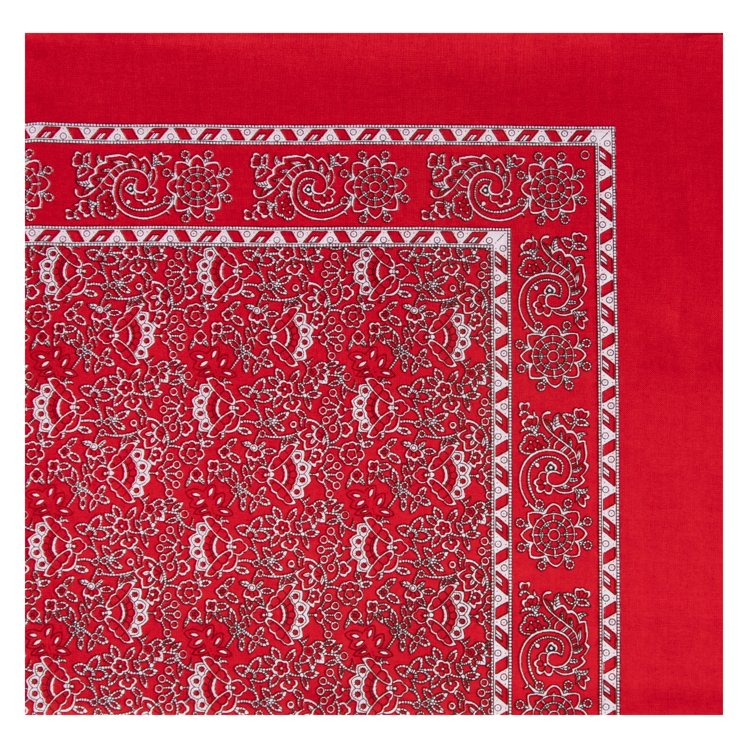 Nickytuch mit Muschelmuster - Farbe rot