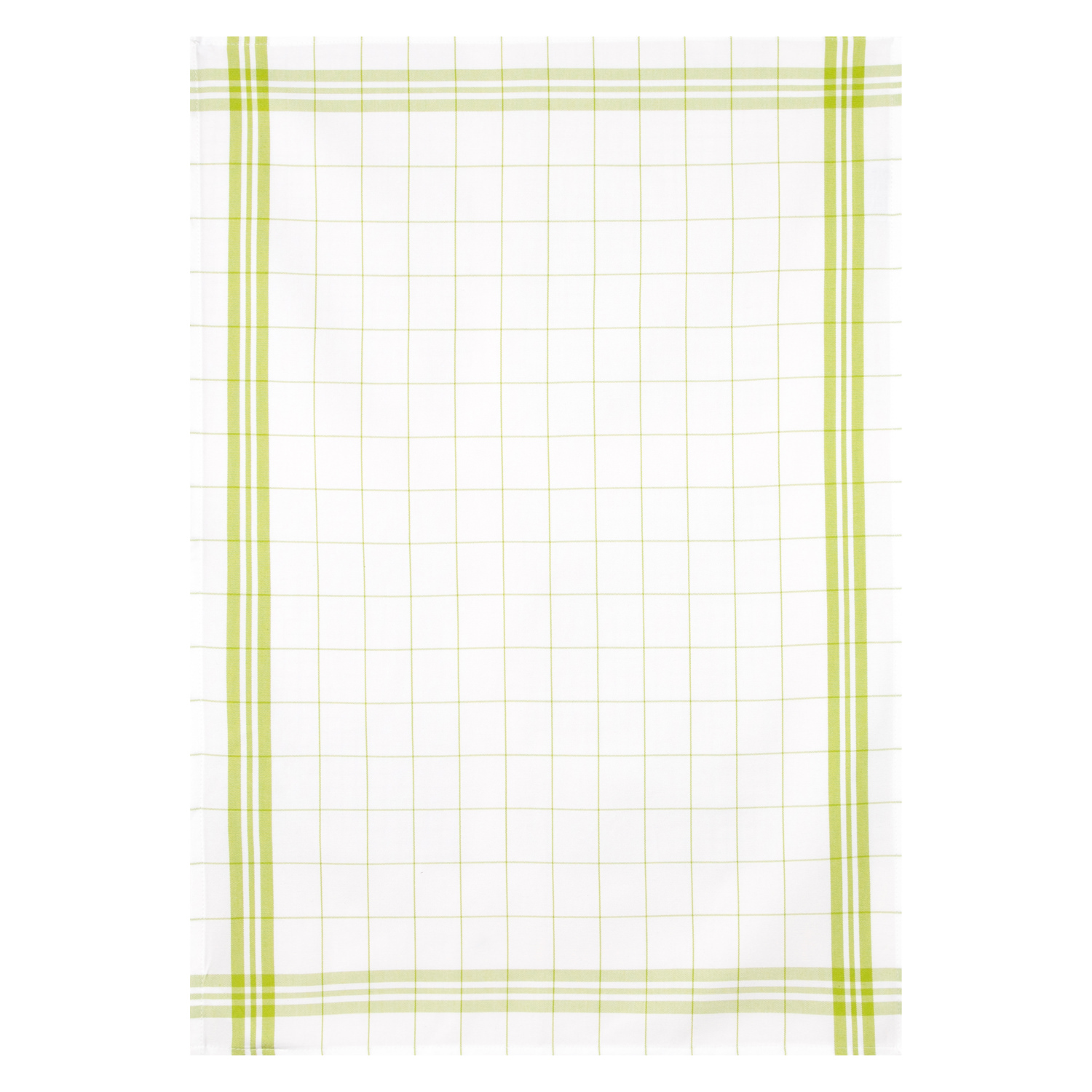 Geschirrtuch Bambus kariert - Farbe anis