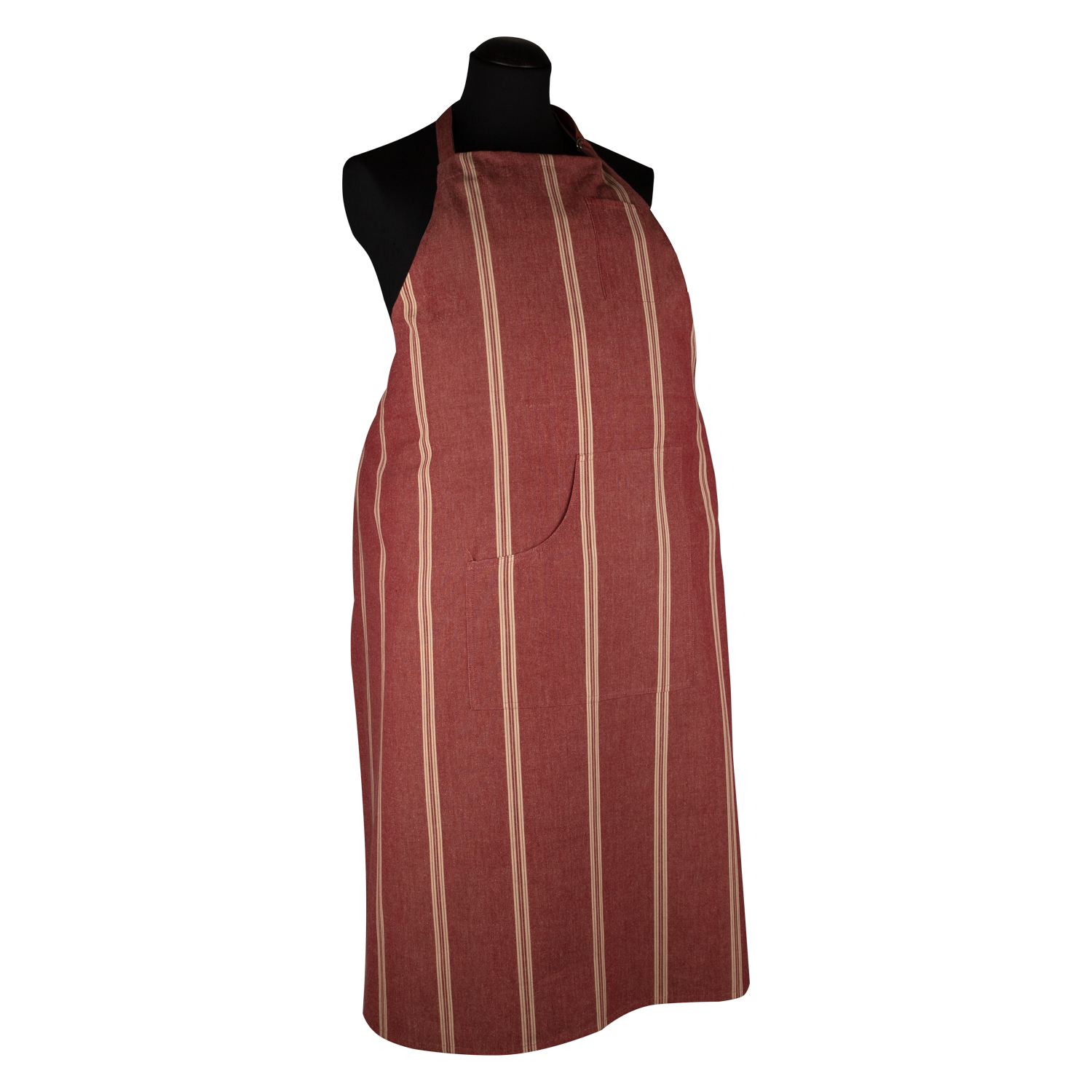 Grillschürze XXL gestreift - Farbe bordeaux