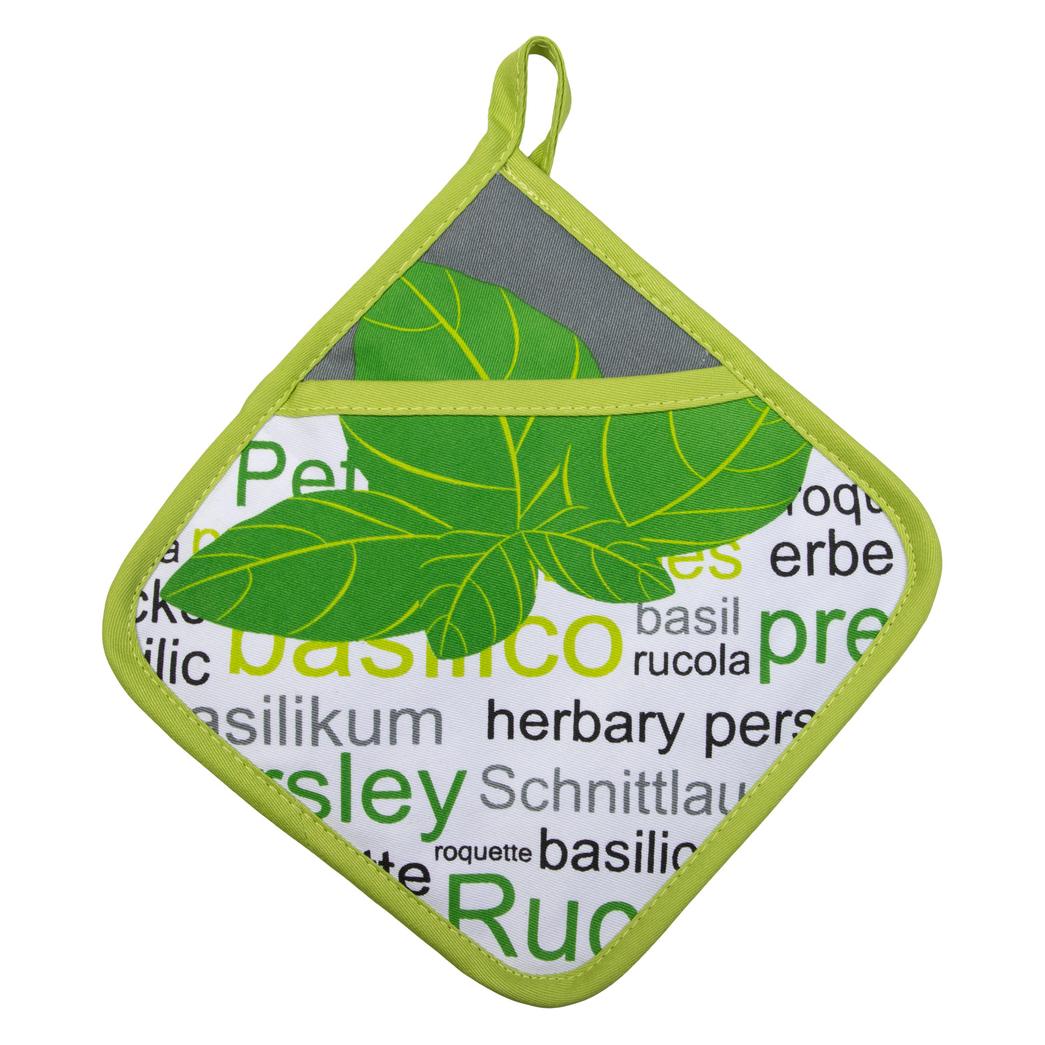 Topflappen mit Eingriff - Herbary (Küchengreifhilfe)