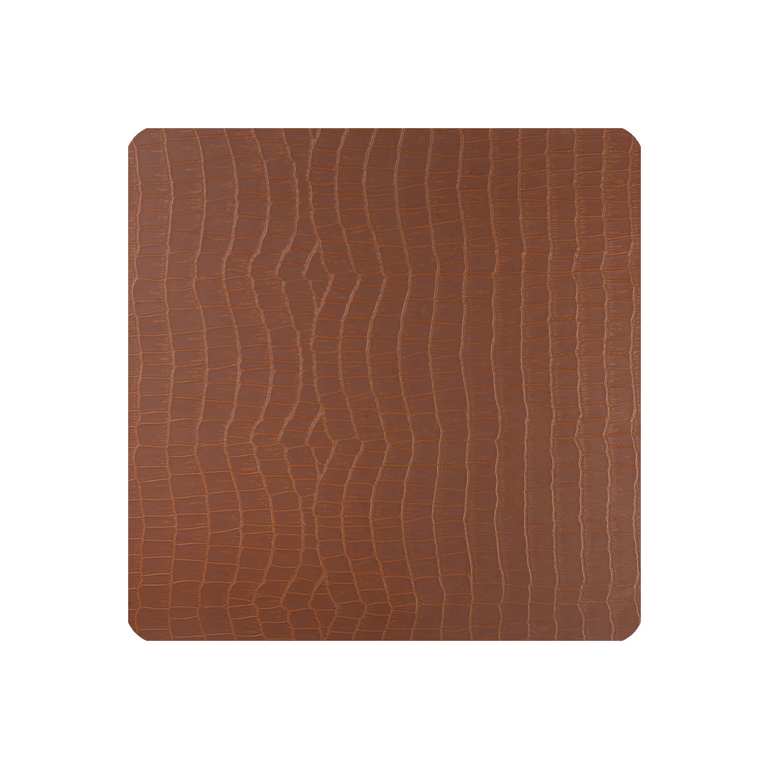 Glasuntersetzer 6er Pack Orinoco eckig - Farbe schoko