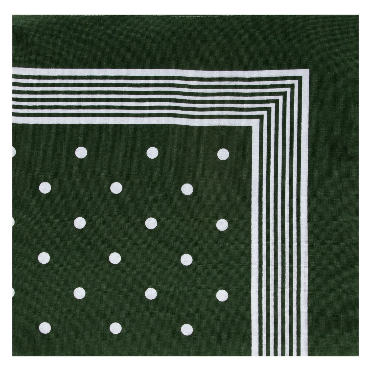 Nickytuch mit großen Tupfen - Farbe grün