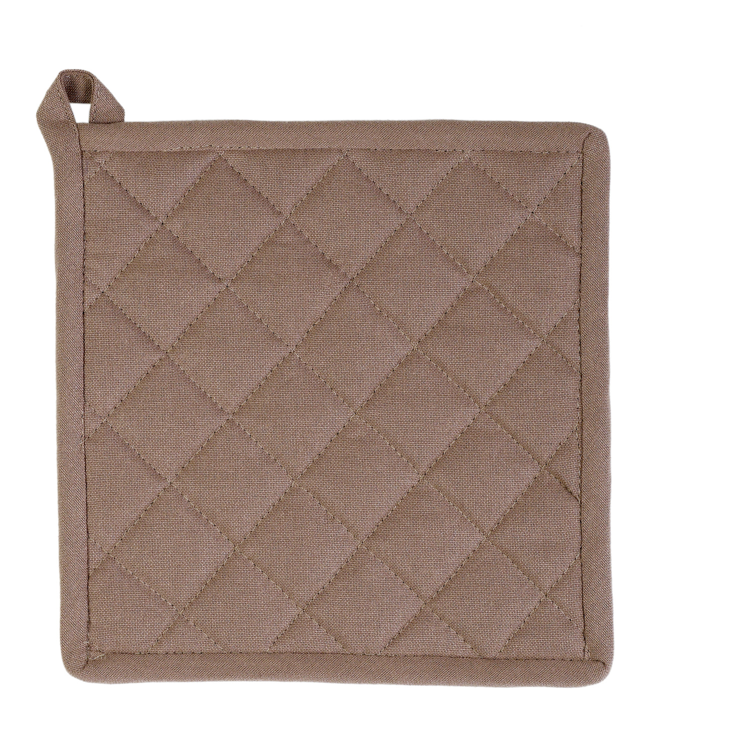 Topflappen uni - Farbe taupe (Küchengreifhilfe)