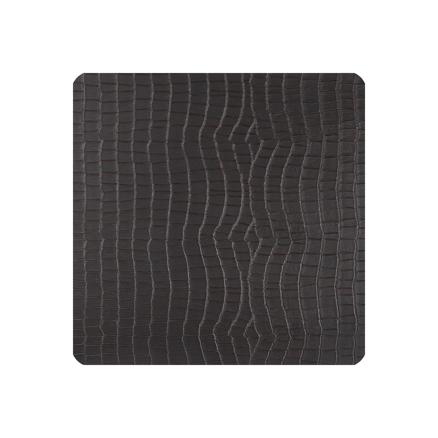 Glasuntersetzer 6er Pack Orinoco eckig - Farbe schwarz