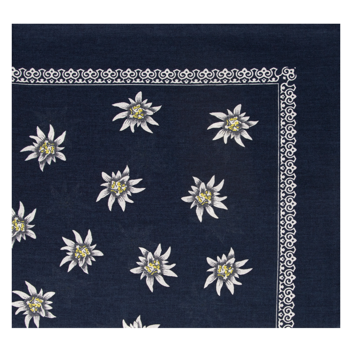 Nickytuch mit Edelweiß - Farbe marine