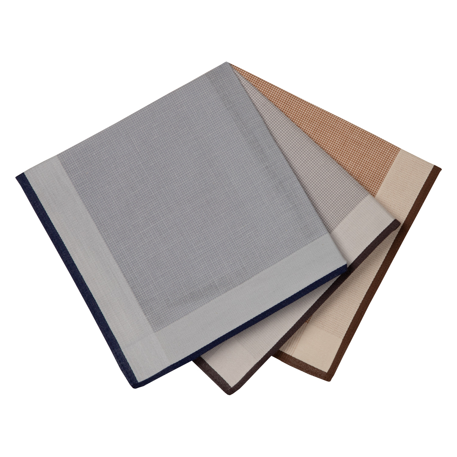 6 Stofftaschentücher für Herren - fein kariert