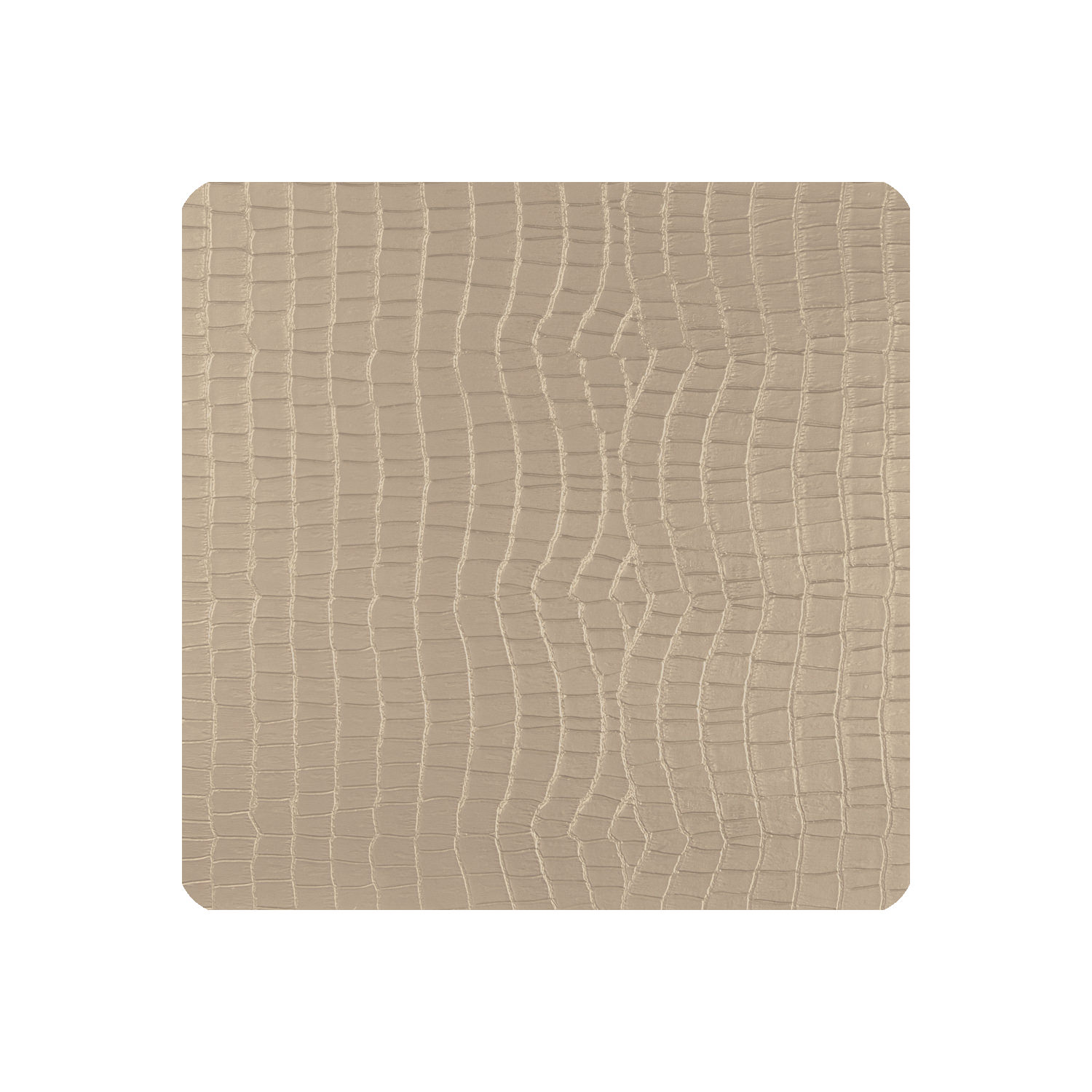 Glasuntersetzer 6er Pack Orinoco eckig - Farbe hellgrau