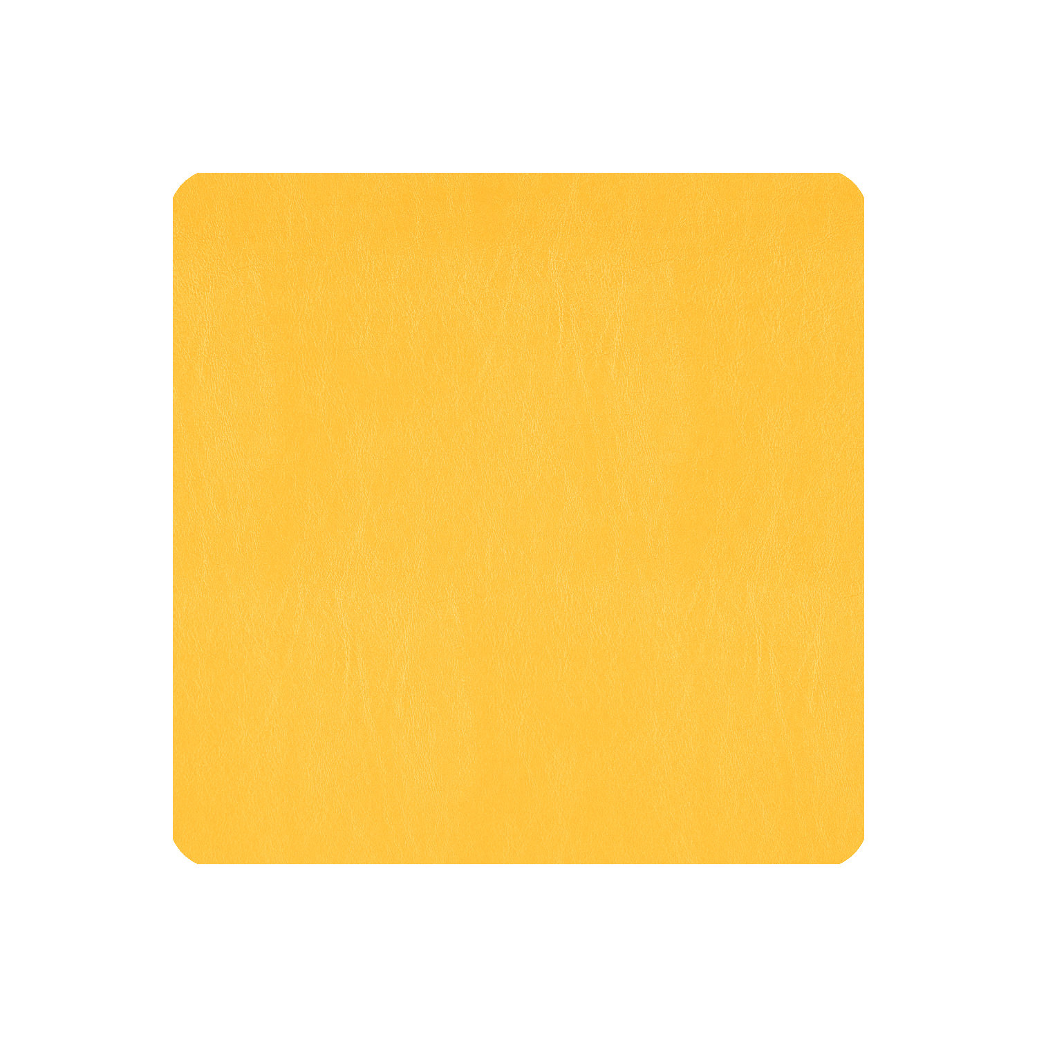 Glasuntersetzer 6er Pack Kaja eckig - Farbe senfgelb