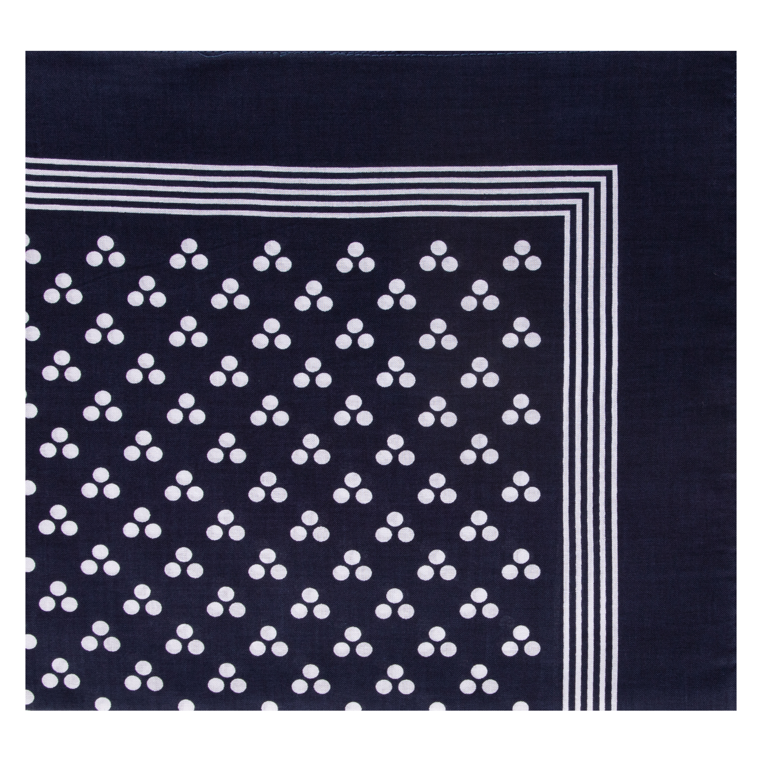 Nickytuch mit Punkten - Farbe marine