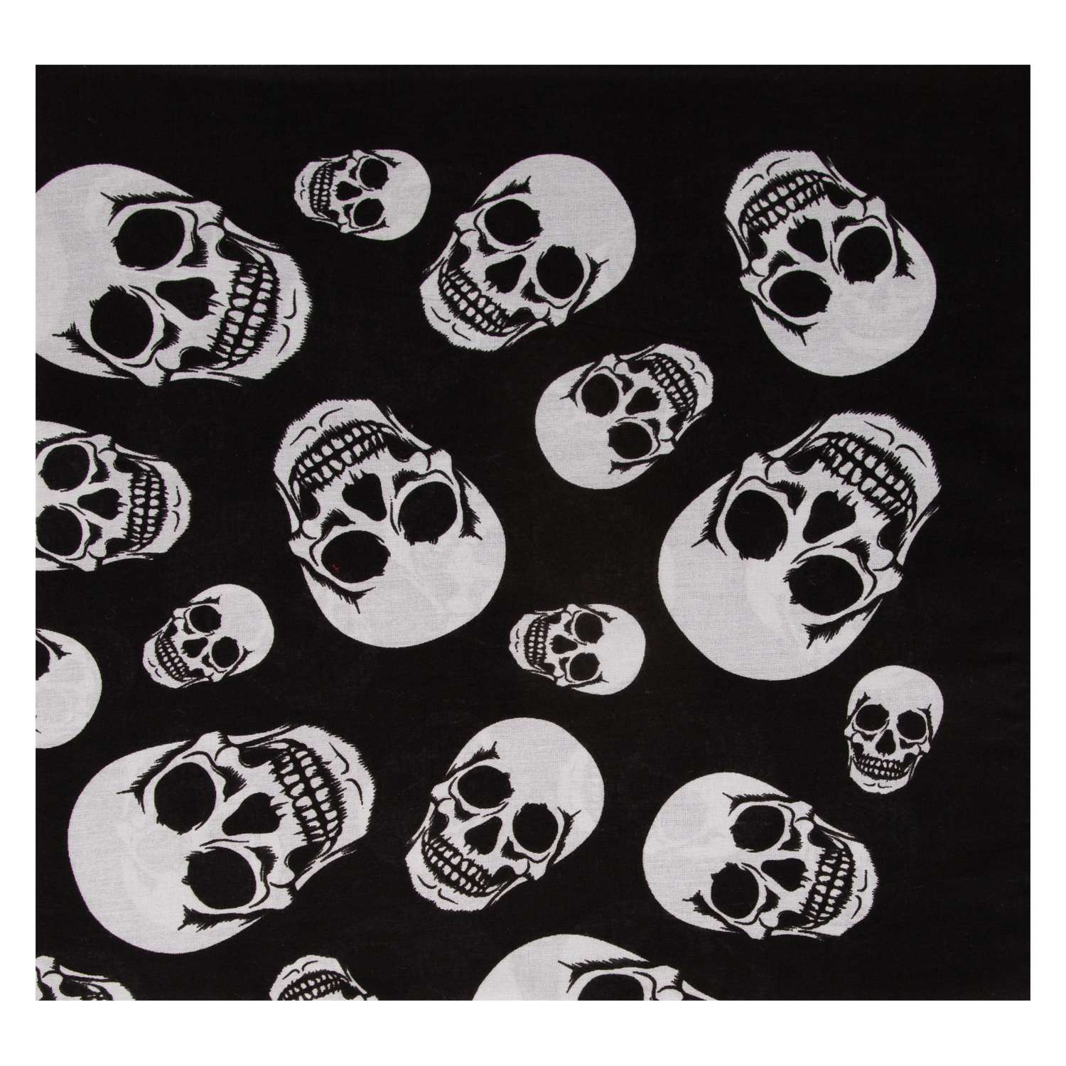 Kopftuch mit Totenkopf - Farbe schwarz